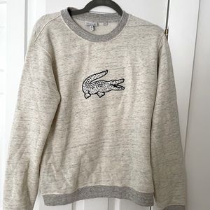 Lacoste beige neutral sweatshirt. -16